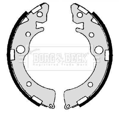 BORG & BECK Комплект тормозных колодок BBS6303